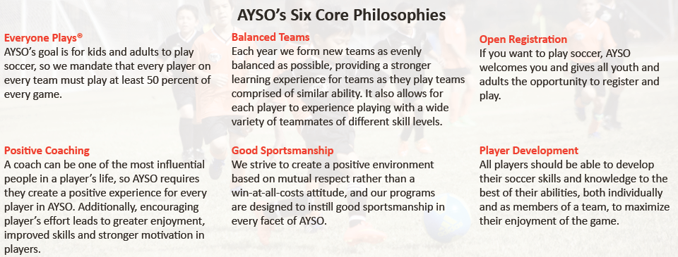 AYSO’s Six Philosophies