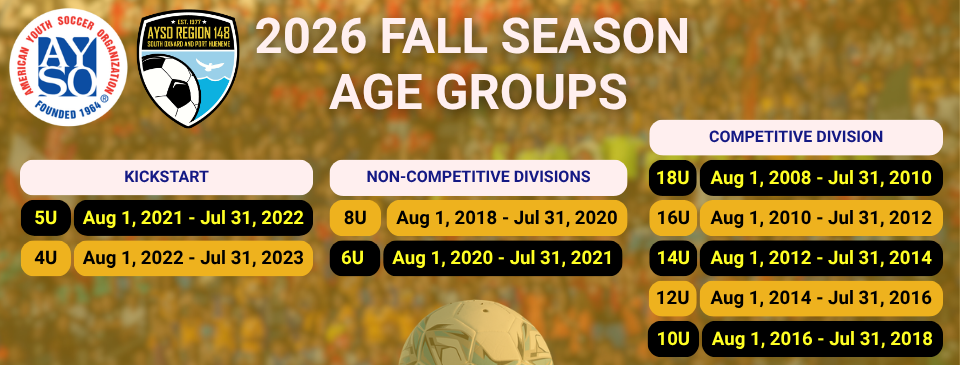 New Fall Age Groups